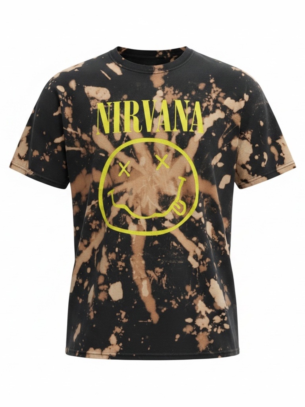 NIRVANA ONE OF A KIND BLEACH DYED OFFICIAL NIRVANA BAND TEE